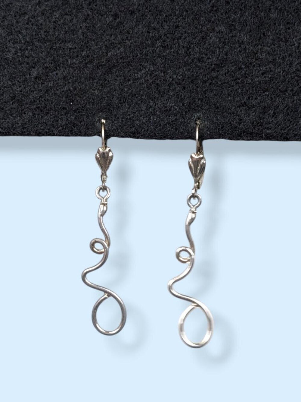 V. West Germany Abstract Swirl Earrings